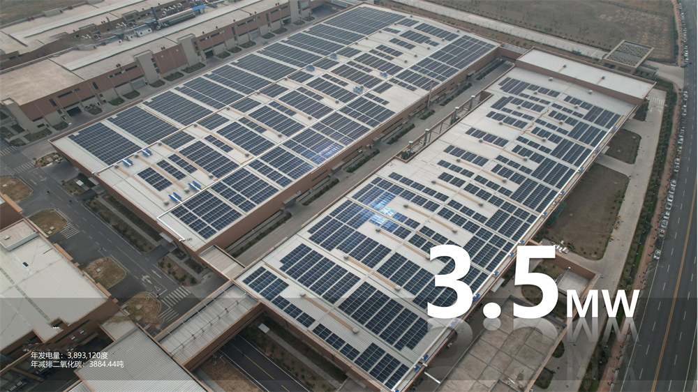 年發電量：2,893,120度，年減排二氧化碳：2884.44噸