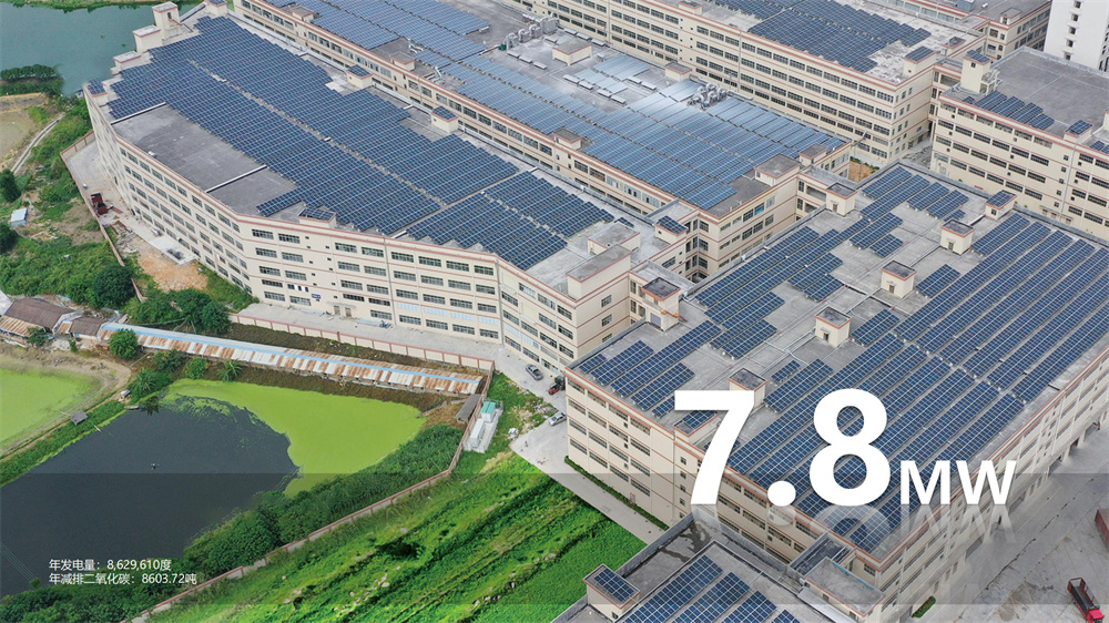 年發電量：8,629,610度，年減排二氧化碳：8603.72噸